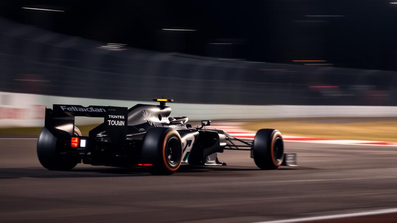 Formula 1 race car at speed during the Canadian Grand Prix